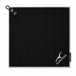 Magnetic Golf Towel (Black with Grey Trim)