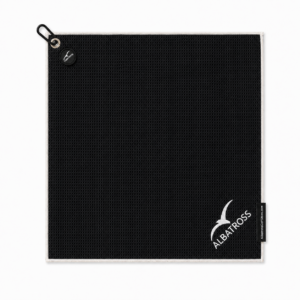 Magnetic Golf Towel (Black with White Trim)